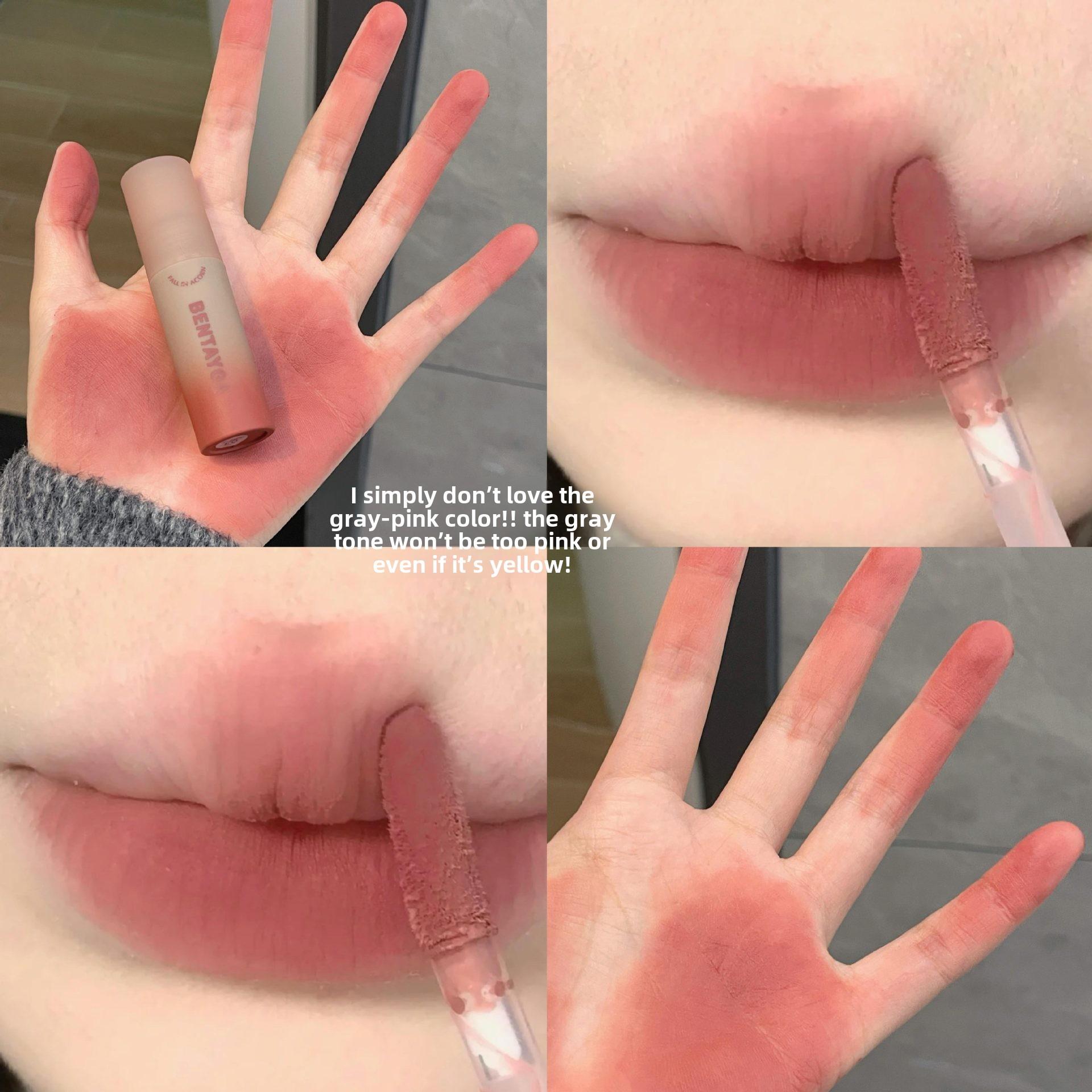 

Осенний матовый бархатный блеск для губ Стойкая, нелипкая, неразмазывающаяся жидкая помада 03