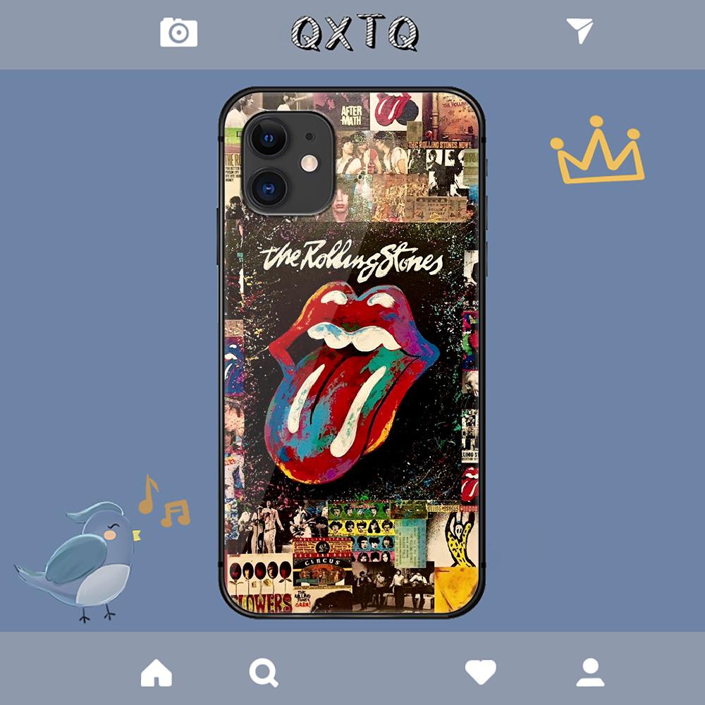 Stones Tongue Rolling Rock Band Capa Para iPhone Samsung Galaxy Redmi Note S 17 16 15 14 13 20 24 25 54 Pro Max Ultra Fe Capa de Vidro Temperado