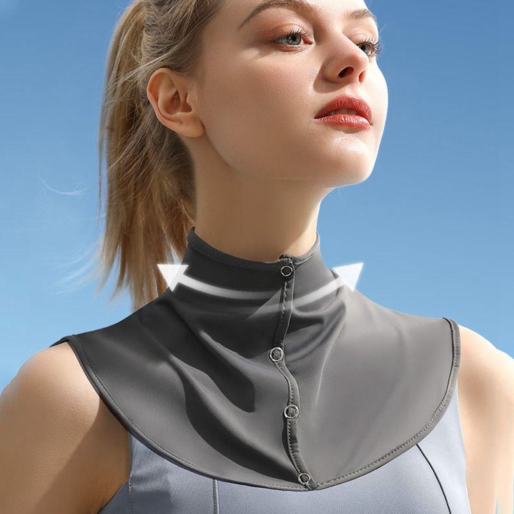 Wraps Neckerchief Sunscreen Shawl Korean Style Scarves Summer Neck Protection Bib Sunscreen Scarf