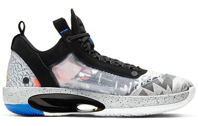 Air Jordan XXXIV Low Print 'Schwarz' CZ7745-008
