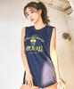 Tyubeuteuli Women'S Holiday Loose Fit Sleeveless Rash Guard B302 Navy