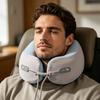 Memory Foam Neck Pillow Portable Ergonomic Neck Cushion Soft U-Shaped Support Pillow for Neck Fatigue Relief Travel Flights Office Use