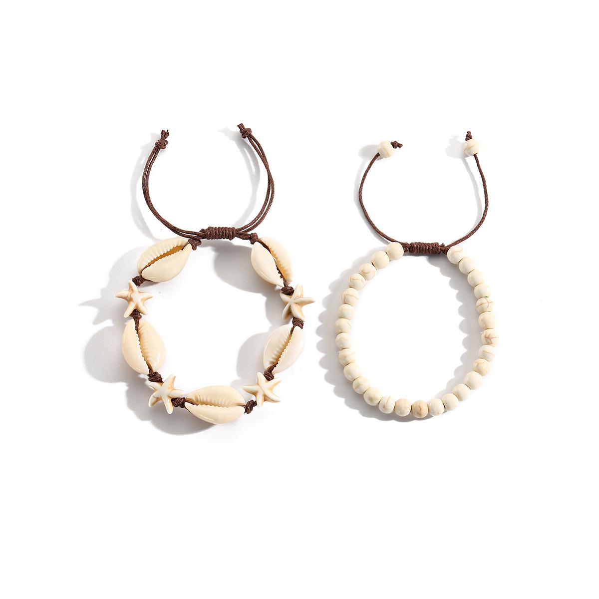 

Ожерелье для женщин Простое двухслойное ожерелье из ракушек и бирюзы Аксессуары Ожерелье Ювелирные изделия Красивое элегантное ожерелье для нее