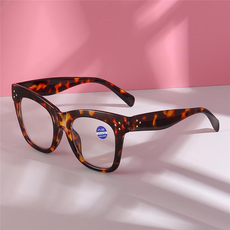 Unisex Fashion Large Frame Anti-Blue Light Reading Glasses