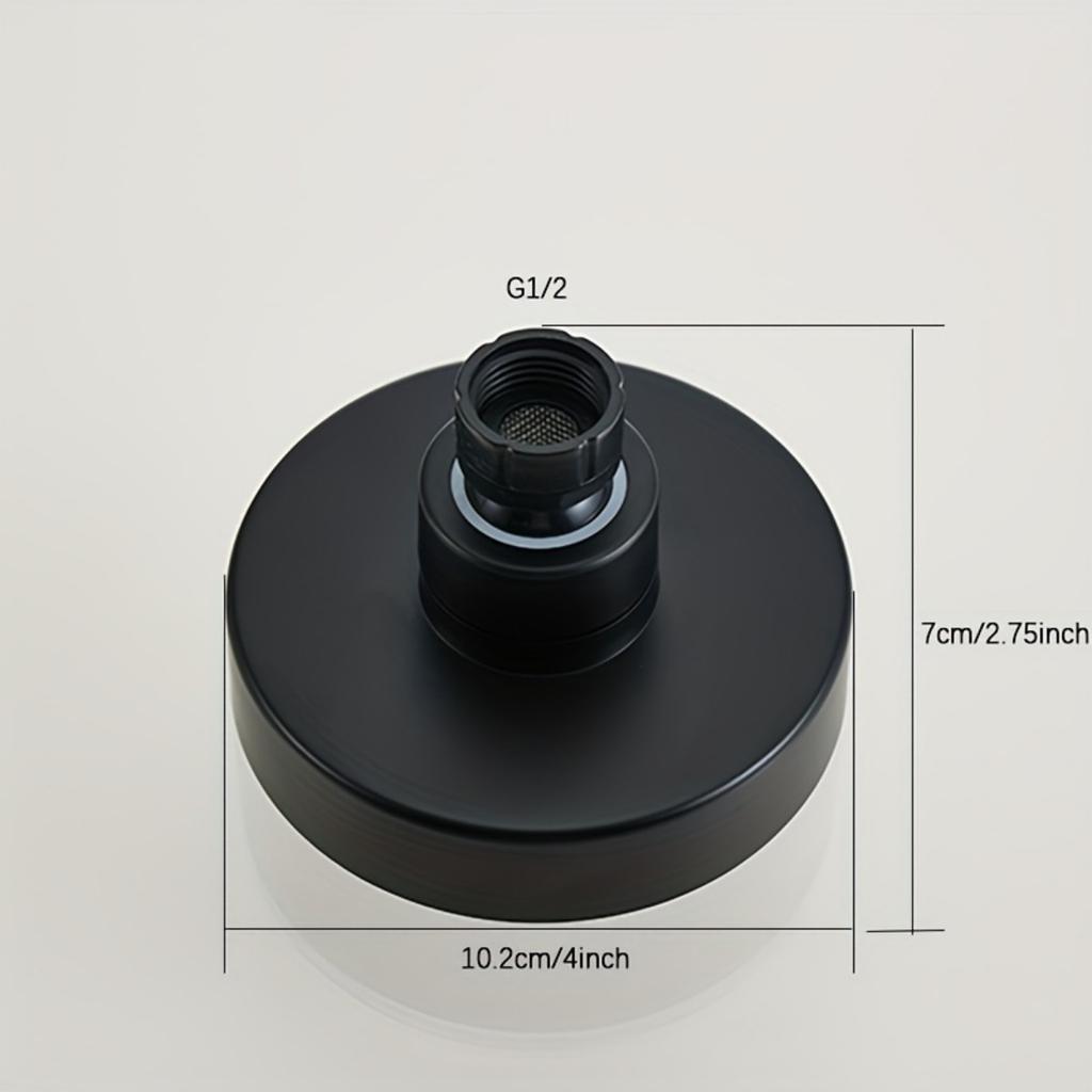 High Pressure Shower Head -Powerful, Luxurious Bathroom Shower Head with Powerful Jet and Small Silicone Nozzle - Wall Mounted