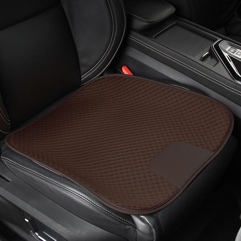 Sommer Kühl Eis Seide Autositzkissen Einteilig Vordersitzschoner Matte Für Fahrer Atmungsaktive Sitzbezugspolster Autozubehör