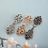 5x Cloak Clasp Fasteners Decorative Traditional Clasp Closure Buttons Swirl Flower Clip for Outfit Dress Costumes Hanfu Jacket