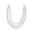 European and American Ins Three-layer High-brightness Pearl Handmade Fishing Line Woven Shoe Chain, Geometric High-end Foot Decoration
