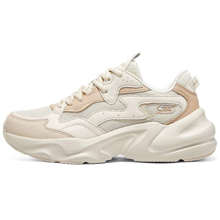 Skechers Bobs Bamina 2 Простые Удобные Универсальные Низкие Повседневные Кроссовки Женские Off-White 117366-NAT 38.5