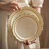 Light Luxury Retro Ceramic Plates High End Restaurants Pasta Steak Plate Delicious Home Dishes Salad Plate Exquisite Tableware