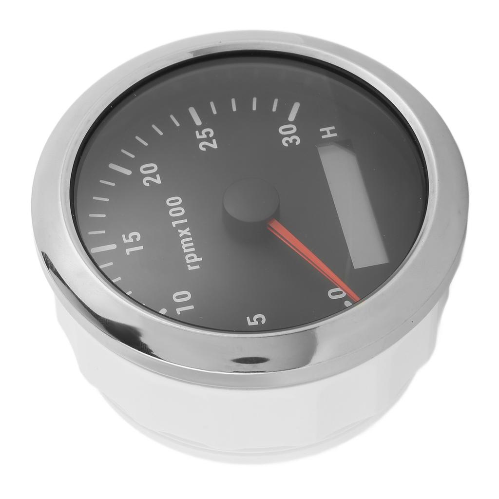 85mm Pointer Tachometer 03000rpm   7 Color Backlight for Car Boat Engine Generator 932V