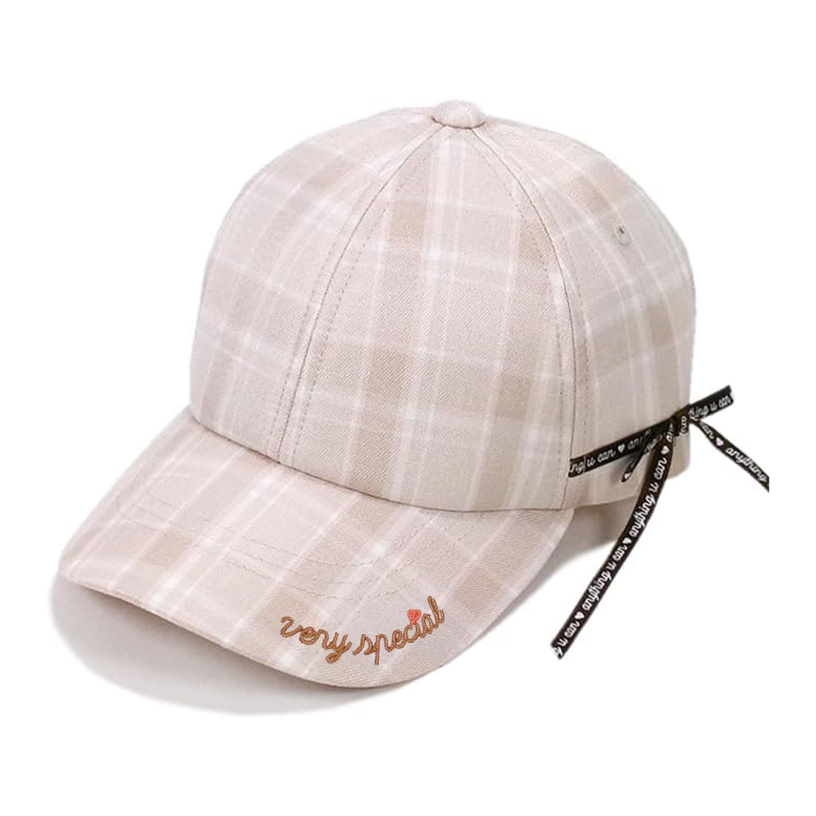 Hat [happybeans] Girls  Low-profile Cap, Kids  (Beige) бежевый