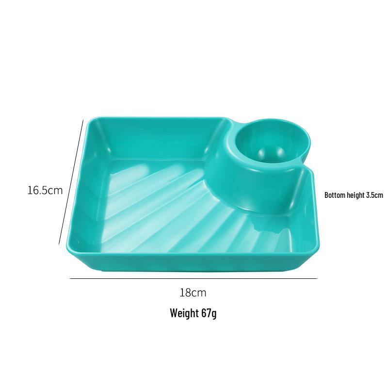 Japanische PP Verdickte Plastik Dipsaucen- & Sushiplatte