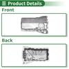 UXCELL No.038103601MA Engine Oil Pan Oil Pan Sump Transmission Oil Pan for Volkswagen Jetta 2000-2001 Aluminum Silver Tone