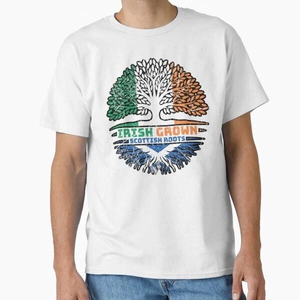 

Scotland Scottish Irish Ireland Tree Roots Fl T shirt Made in US/AUS Size S-2XL L