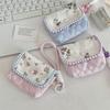 1 Pc Cute Student Coin Purse Card Bag Floral Korean Fashion Wallet Card Holder for Girls Portable Cute Small Storage Bag