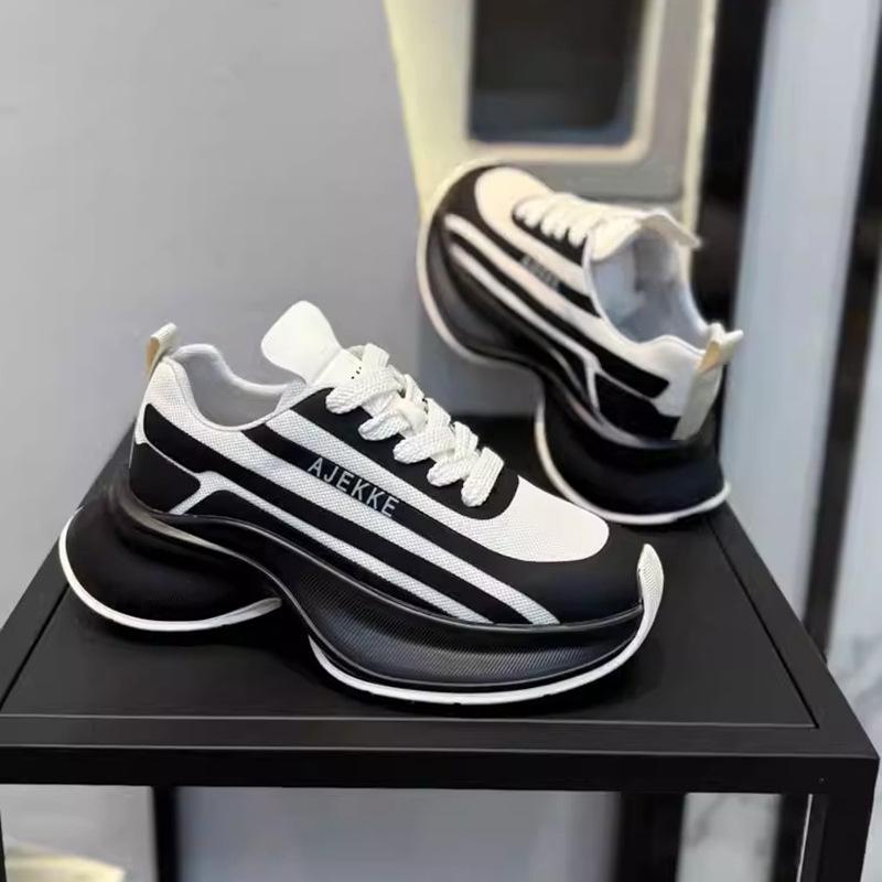 Men's casual high-end summer new thick-soled fashion low-top comfortable versatile trendy shoes breathable dad shoes men's shoes