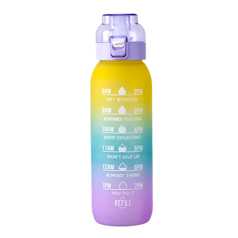 Fruit-Flavored Zero Calorie Water Bottle with Pop-Up Lid and Aroma Ring