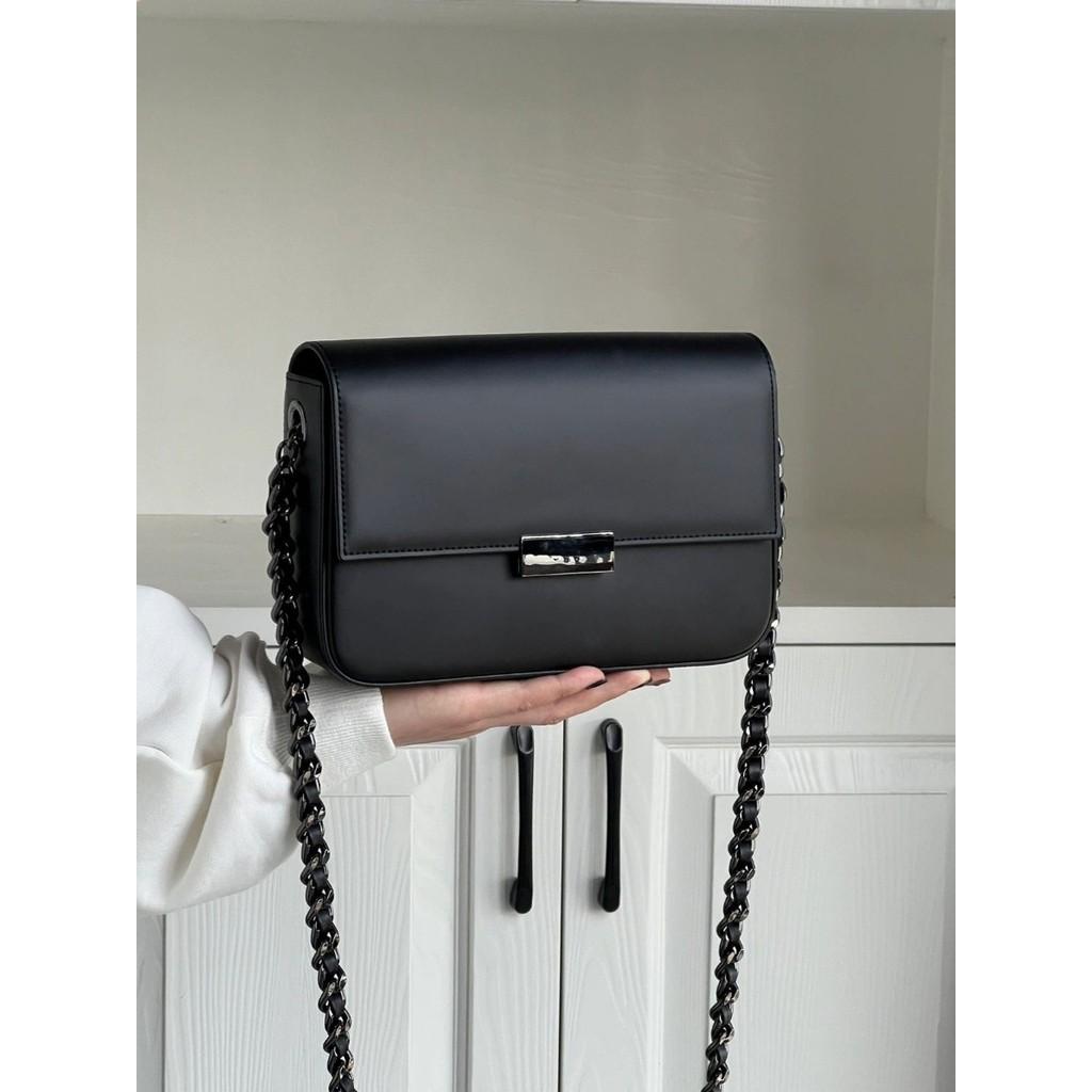 Ielgy Small Square Bag Chain Bag Commuter Shoulder Messenger Bag