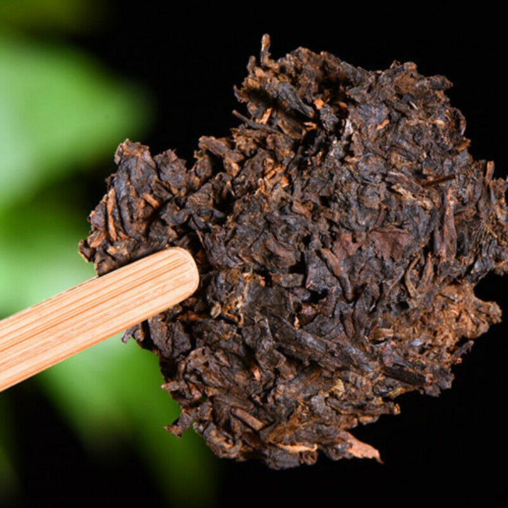 357g Yellow Seal Pu'er Cooked Tea Cake Ripe Pu erh Black Tea Healthy Drink
