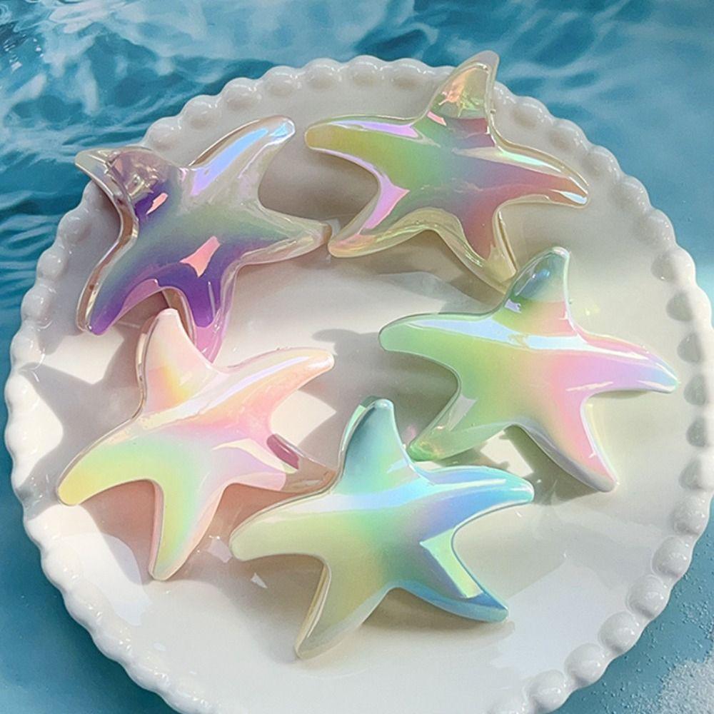 Gradient Color Girl's Hair Clip Ocean Headwear New Starfish Hair Claw Clips  Headdress