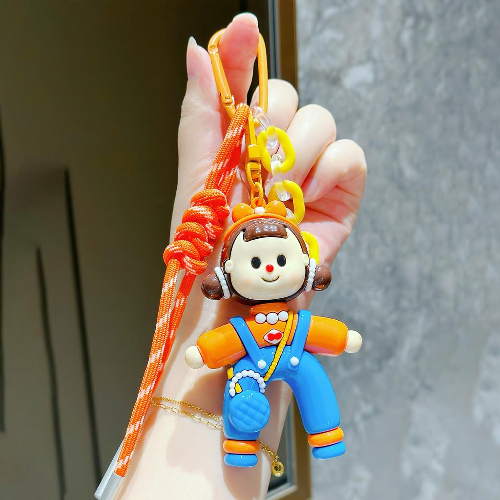 Little Girl Creative Forked Cartoon Keychain Pendant For Car And Decor Backpack