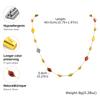 Collier en Pierre Naturelle Multicolore Arc-en-ciel en Forme de Y pour Femmes, Collier Chaîne Boho à Perles en Acier Inoxydable, Bijoux de Fête Tendance