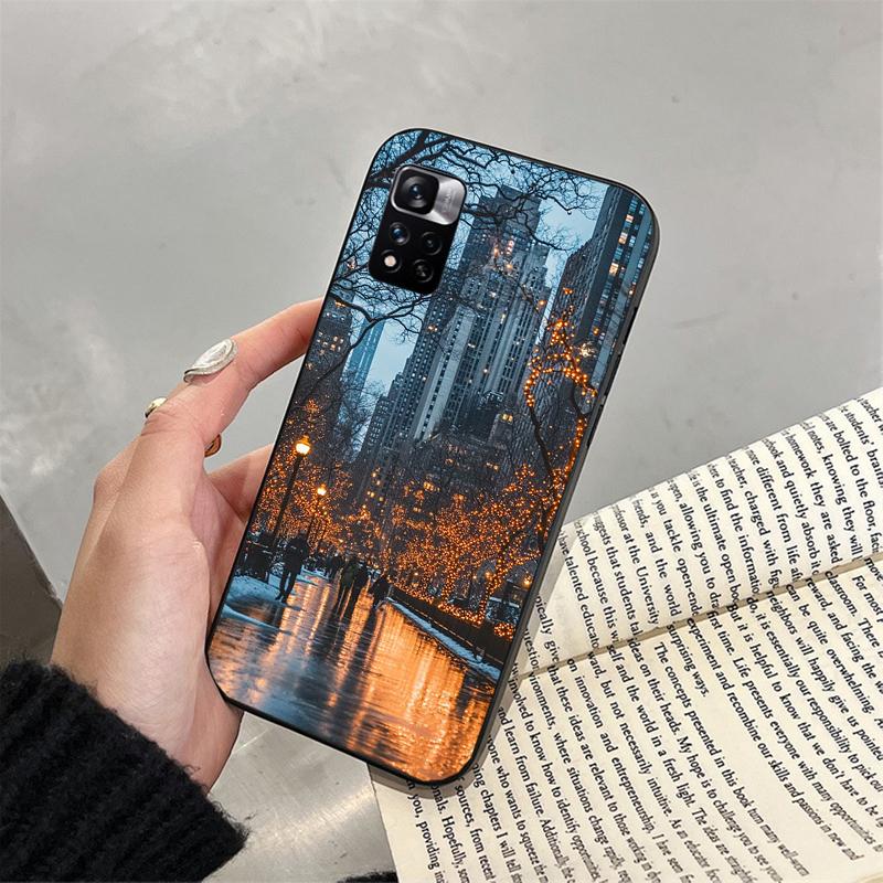 

Phone Case For Xiaomi Redmi note 14 Pro 14 13 12 11 10 Pro 14S 12S 11S Redmi 14C 13C 10 Winter Snow Light Sceneary Redmi Note 11 11S 4G