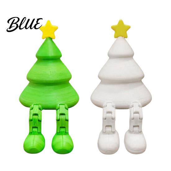 Matte Finish Tree Decor Christmas Figurine with Articulated Legs 3D Printed Xmas One-piece
