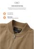 2024 Men's Plus Size Cotton Pilot Jacket - Spring/Autumn Lightweight Long Sleeve Baseball Workwear