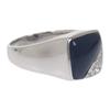 No Brand  #18(JP Size) Ring Black K18 White Gold Mens