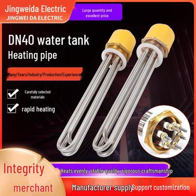 Elemento Calefactor Eléctrico de Acero Inoxidable DN40 de Alta Potencia para Calentadores Solares de Agua