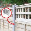 Timber Post Connectors Constructed From Galvanized Steel Backyard Projects