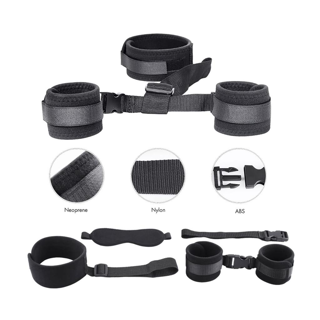 Sex Bondage Strap Wrist Thigh Cuffs  Restraints Set Sex Toys for Women Restraints Bondage Sex Blindfold Couples SM Games