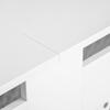 MDF Radiator Cover, Slats, Living Room, Bedroom, Hallway, 151.5 x 19 x 82 cm, White