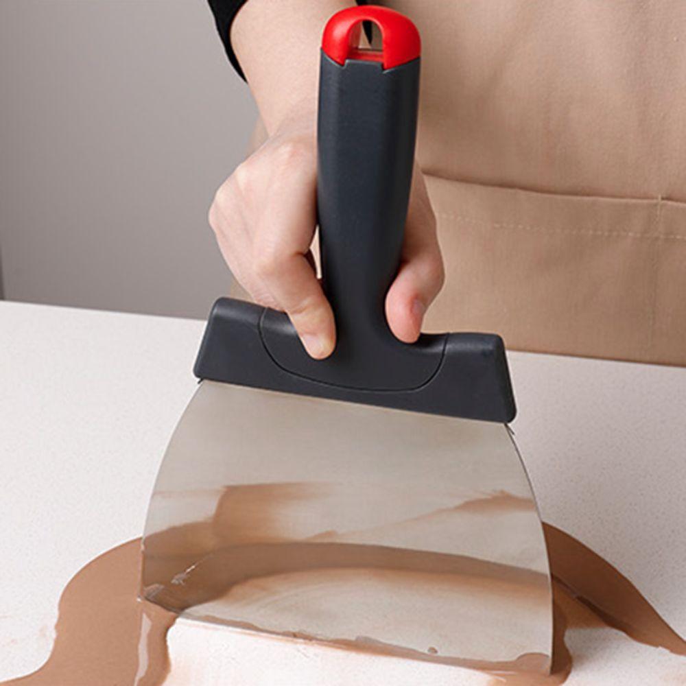 Large Size Chocolate Tempering Scraper Stainless Steel Chocolate Spatula Chocolate Shovel  Dough