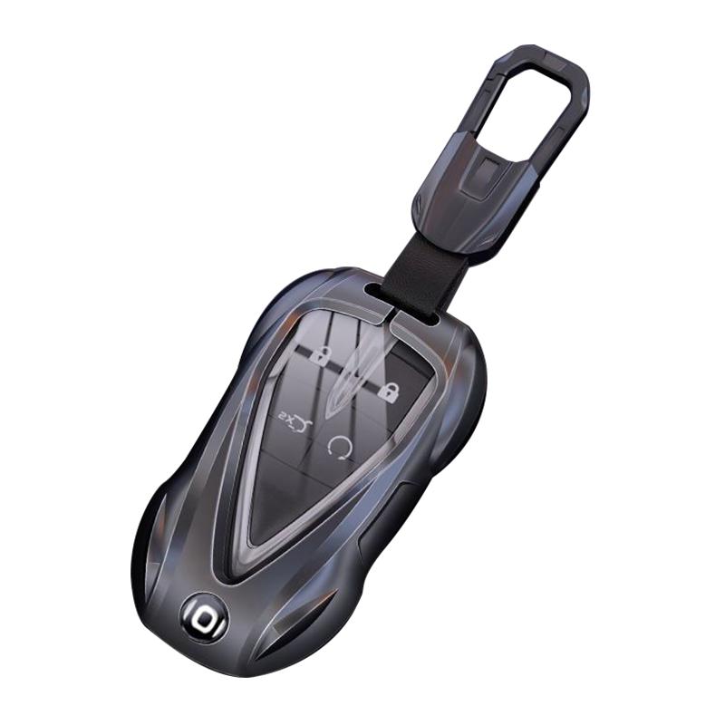 For Changan Qiyuan Nevo A05 A06 A07 Q05 Q07 Zinc Alloy Car Key Case Car-Styling Keychain Remote Cover Shell Fob Bag Accessories