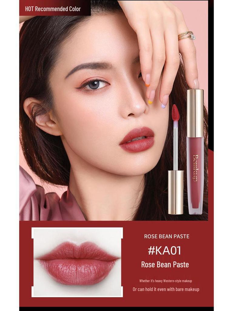 Velvet Matte Lip Gloss Gift Box: Non-Stick, Long-Lasting, Authentic Lipstick Set