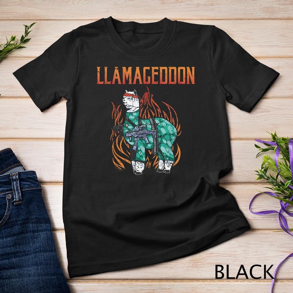 Llamageddon Alpaca Llama Lover Unisex T-shirt S