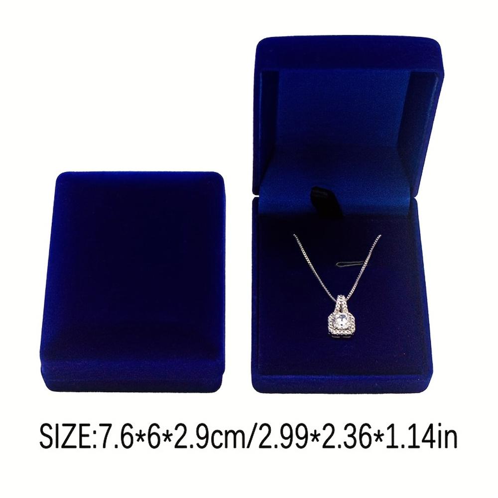 Necklace,Jewelry Box,Velvet Interior,Bracelet and Earring Accessory Storage Box,Suitable for Valentine's Day and Spring Festival