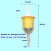 Universal 1/4" 5/16" Inline Fuel Filter AM116304, 25 050 22-S, GY20709 for John Deere Kohler 120-436 71-5960 38666 149-2206-01 21541500 98021