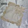 Decorative Mats for Dressing Table Floral Embroidered Placemat, Heat Insulation Mat with Beads, Lace Placemats Dining Retro Coaster Wedding