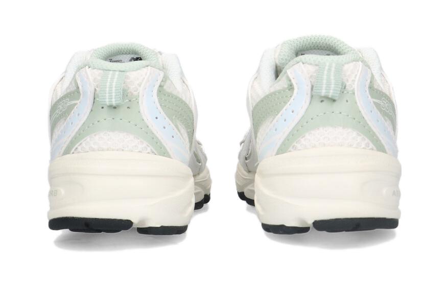New Balance NB 530 Abrasion Resistant Low top Kids' Running Shoes White Green Kids' PZ530ZO