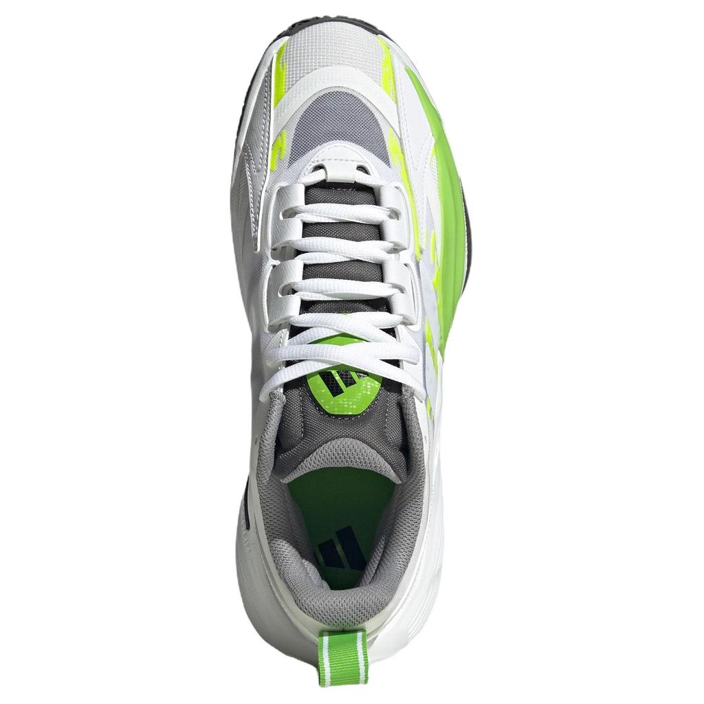 New Adidas XENOBURST Anti Slip Wear Resistant Low Top Basketball Shoes Men's White Green KK3527
