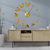 DIY Butterfly Cartoon Acrylic Silent Wall Clock – Creative Home Décor Sticker Clock
