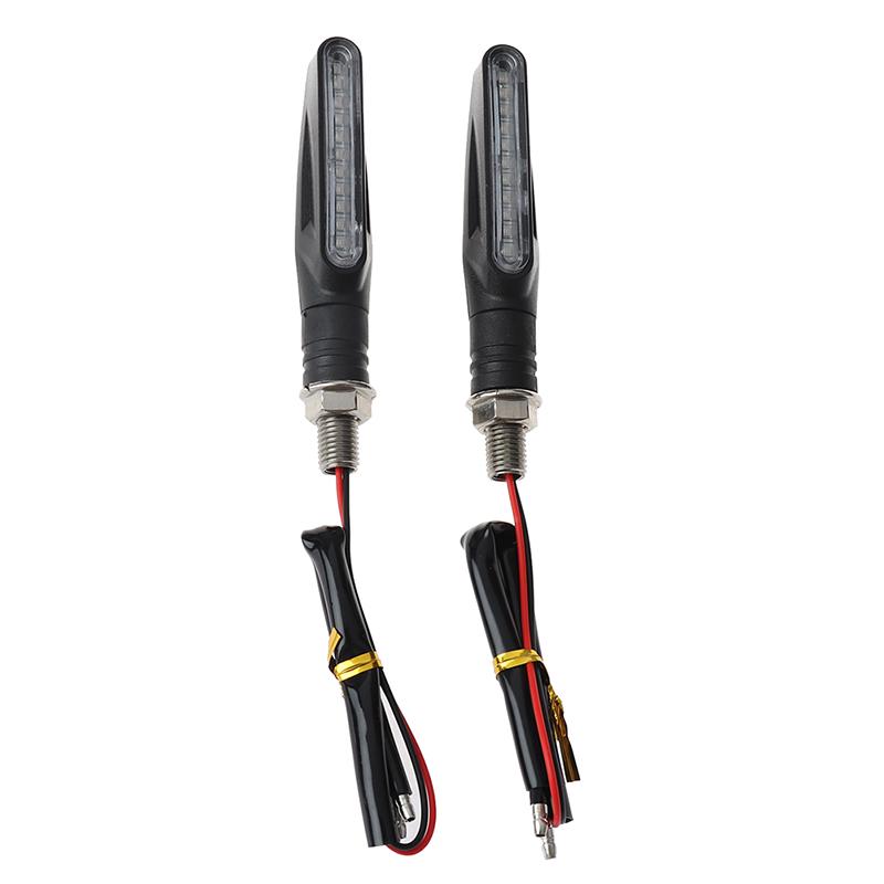 12V Led Motorcycle Turn Signals E24 Flowing Water Blinker Flashing Indicator