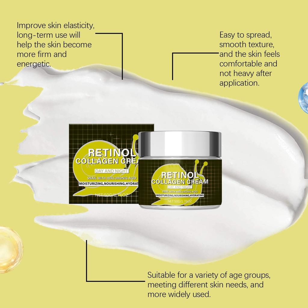 Collagen Moisturizing Cream Deeply Nourishes And Tightens The Skin, Improves Dryness And Roughness, Enhances Elasticity And Revives The Skin.