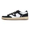Vans Lowland CC Wygodne Sznurowane Trwałe Niskoprofilowe Buty Skate Unisex Sneakersy Czarno-Białe VN0A5KYFBZW1