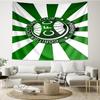 1PC Green Football Club Emblem Printed Tapestry Room Decoration Wall Hanging for Living Room Bedroom, dormitory, Birthday and Christmas gifts