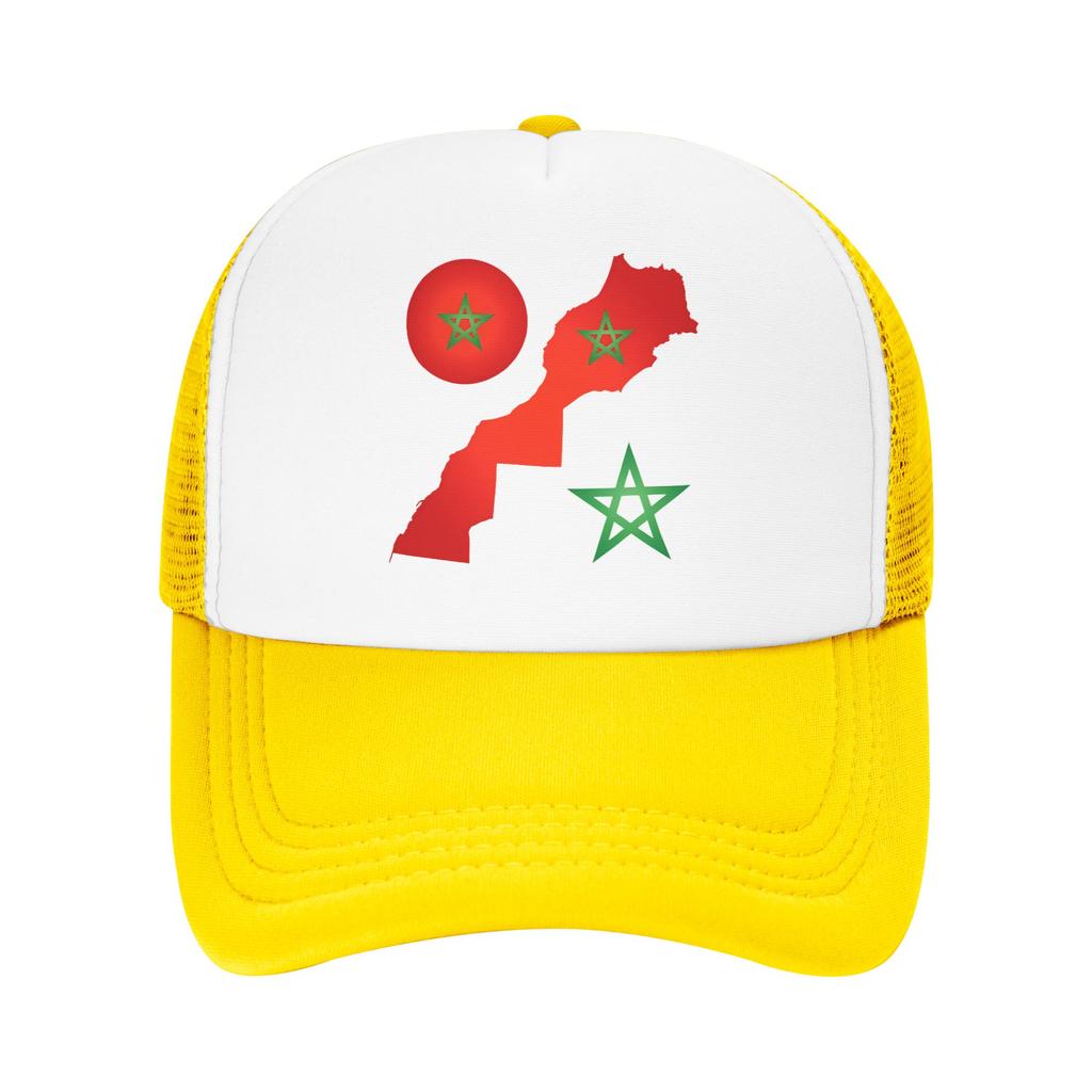Morocco My Love Country Sun Hats Fashion Women Unisex Mesh Trucker Hat Wholesale Kpop Rock Snapback Cap Birthday Present
